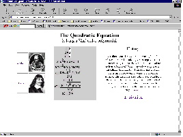Quadratic Equation web site
